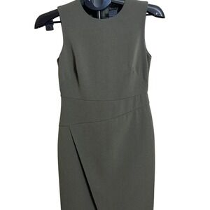 Ann Taylor olive green midi dress